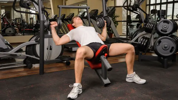 Dumbbell incline press