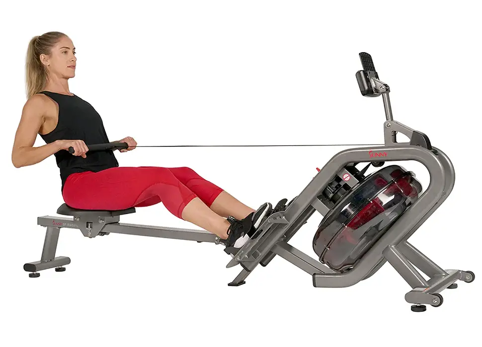 Sunny Health Fitness Phantom Hydro Water Rowing Machine