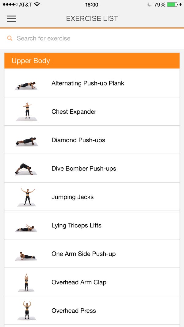 List of Exercises A-Z