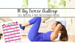 Printable 30 Day Fitness Challenge