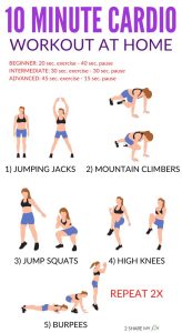 10 Minute Cardio Workout