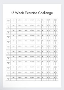 12 Week Exercise Program for Weight Loss