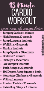 15 Minute Cardio Workout