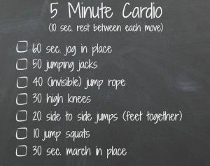 5 Minute Cardio Workout