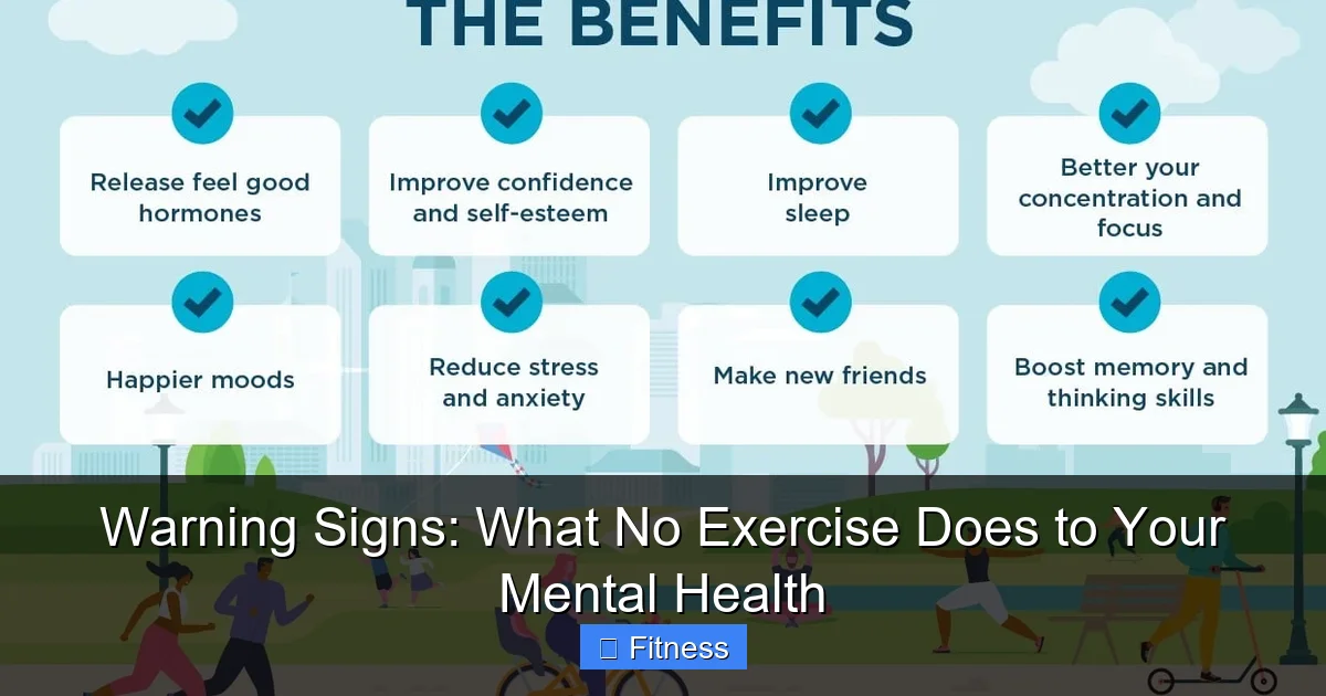 Warning Signs: What No Exercise Does to Your Mental Health